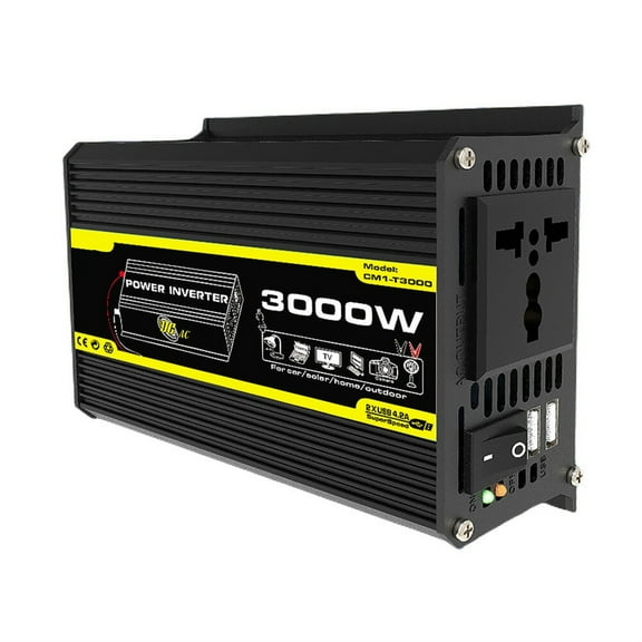 3000W Vehicle Smart Inverter DC 12V To AC Car Voltage Transformer Built-in Fuse Digital Power Inverter for RV Caravan ,Voltage Protection