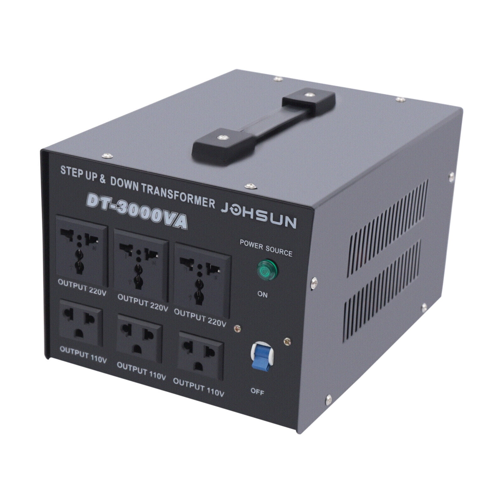3000W Voltage Converter Transformer Heavy Duty 220V-110V 110V-220V Step Up/Down Step Up/Down 220v to 110v Heavy Duty 3000 Watt Voltage Converter Transformer
