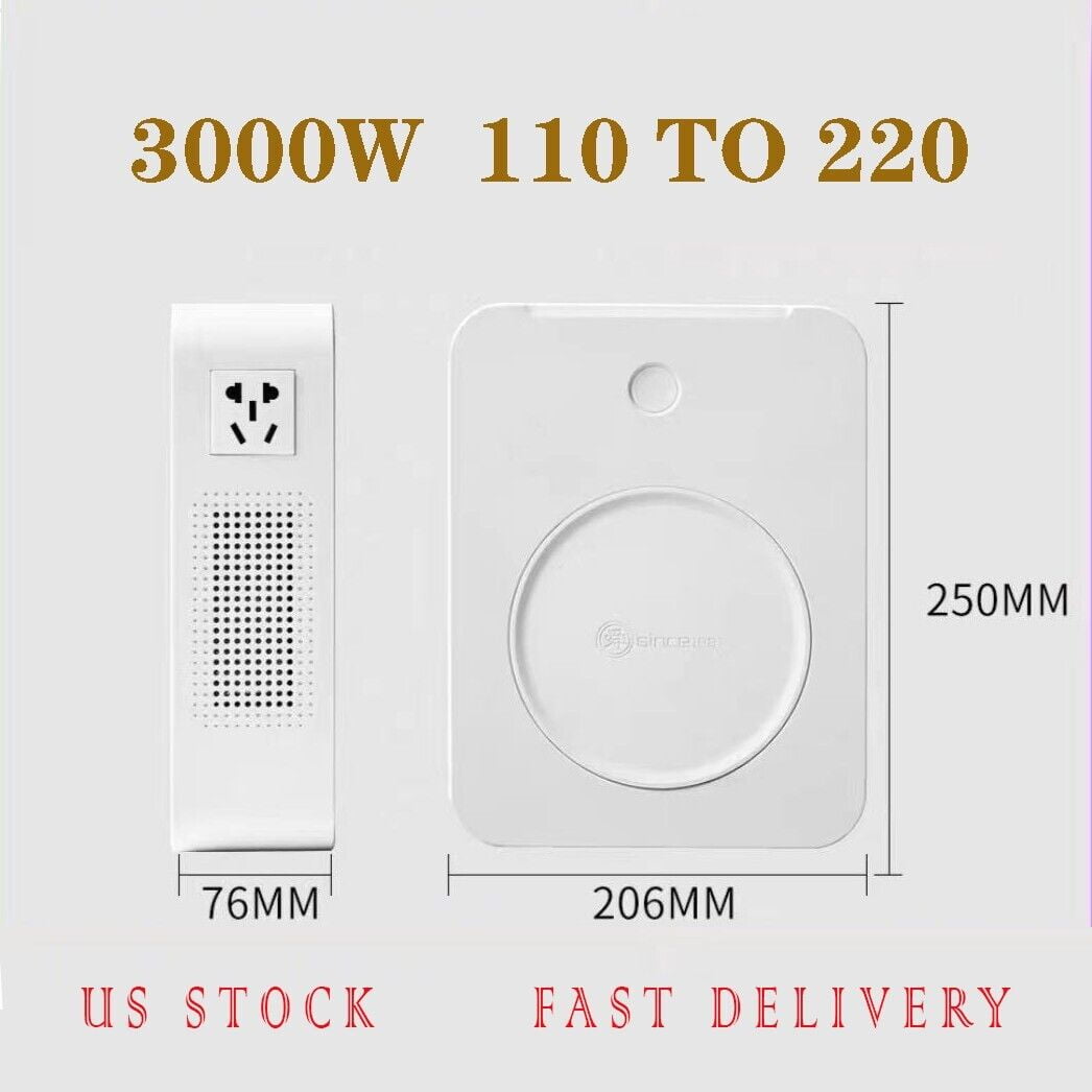 3000W Watt Step Up Machine Converter Transformer 110V to 220V volts Step Up