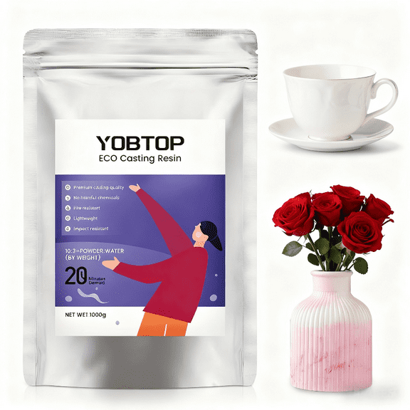 3000g Craft Casting Powder Kit (6.6 lb) - Quick Set Plaster for DIY Trays, Wedding Decor & Holiday Gifts, Easy-to-Use Beginner Material with 20-30 Min Demold