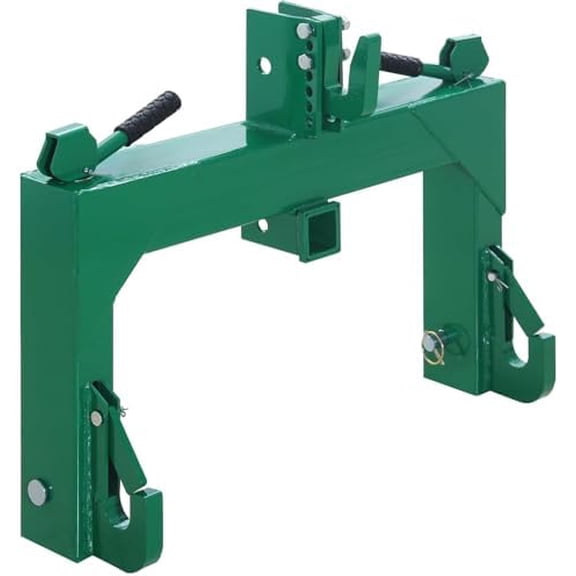 3000lbs 3 Point Quick Hitch Category 1,Category 2 Quick Hitch Adapter with 2 Receivers,5 Level Adjustable Bolt, Tractor Three-Point Hitch Quick Connect$$Garden & Patio