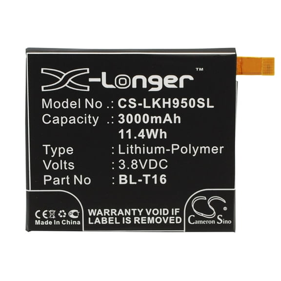 3000mAh BL-T16 EAC62718201 Battery for LG LS996 H959 US995 H955 H950 G Flex 2