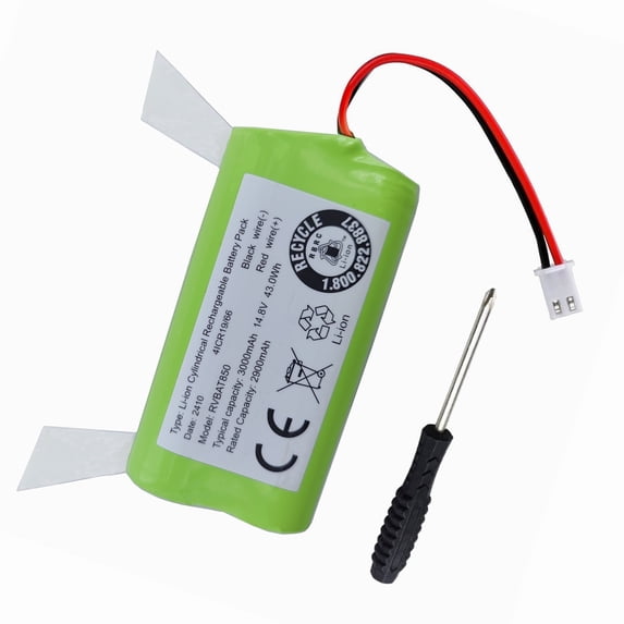3000mAh Battery RVBAT850 for Shark Ion Robot Vacuum RV850 RV1001 RV1001AE RV1000S RV1100 UR1005AE UR1105ARUS RV2001WD RV2000WD