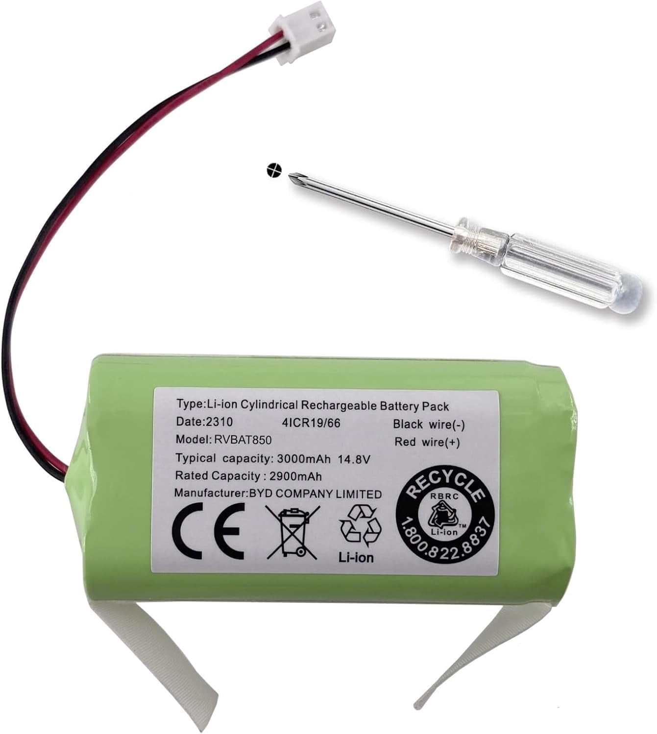 Shark Rv2011drus 3000mAh New Battery for Shark R201 RV2000WD RV2001 RV2001WD RV2002WD ...