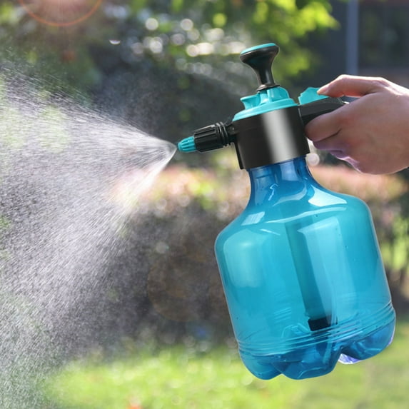 3000ml High Pressure Watering Spray Bottle - Adjustable 360° Nozzle, 2 Spray Modes (Mist & Jet), Lightweight Portable Garden Sprayer, Blue/Green Options, 13.39" Plastic Watering Can for Plants
