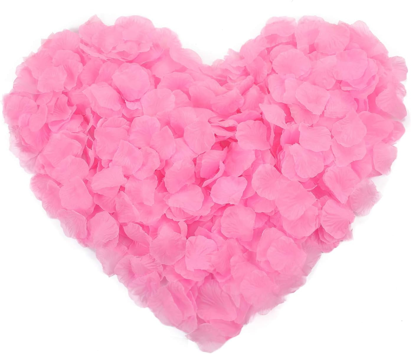 3000pc Pink Fake Rose Petals for Holiday and Special Occasion
