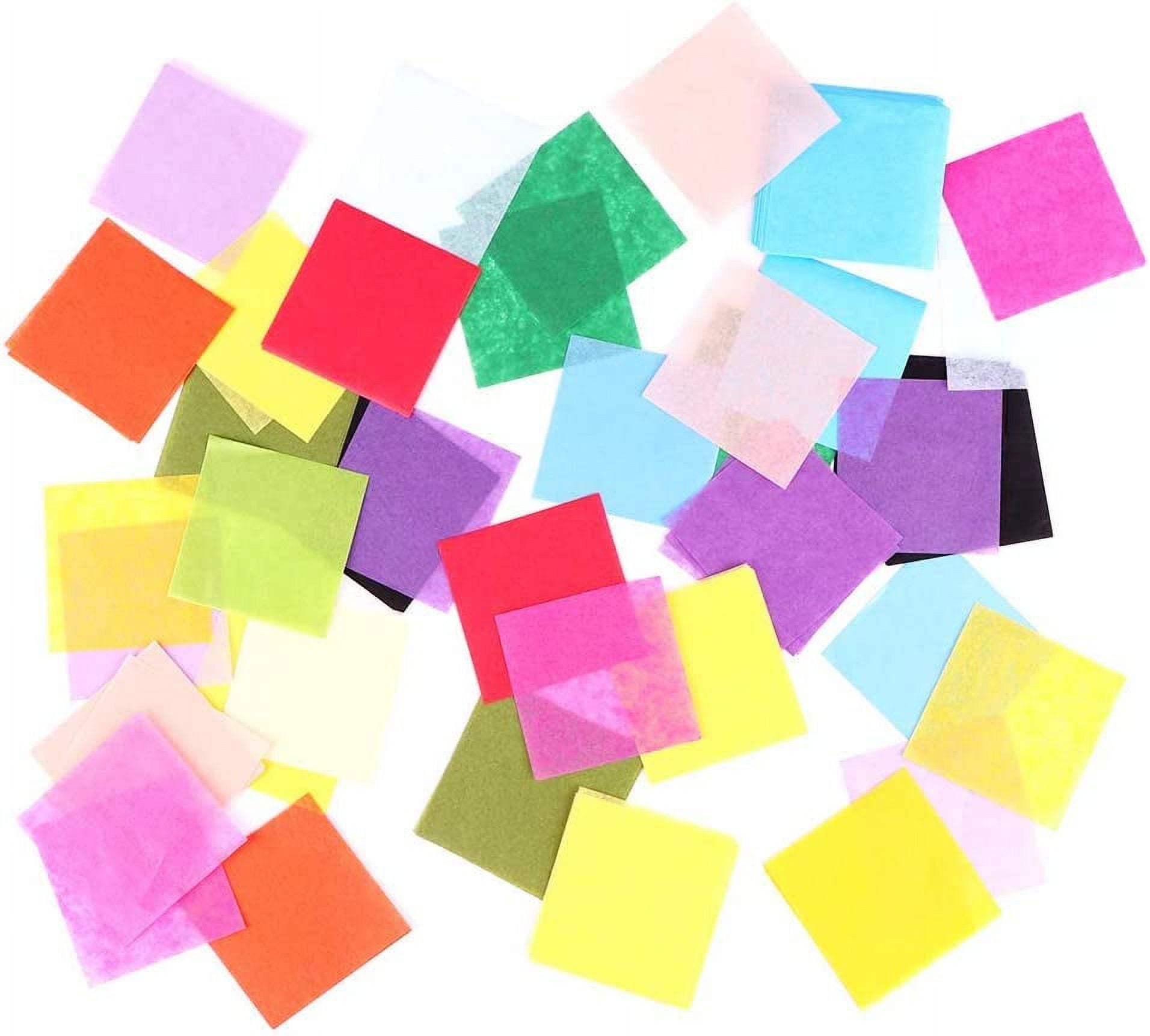 Outuxed 4800pcs 1inch Tissue Paper Squares, 30 Assorted Colors for