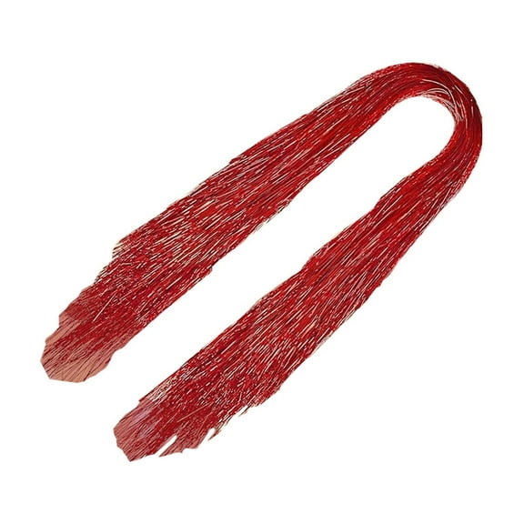 3000pcs Orange Icicle Christmas Tree Decorations, 18-Inch Long Sparkly Wires, for Tree and Party Decor, Creating Magical Holiday Feel