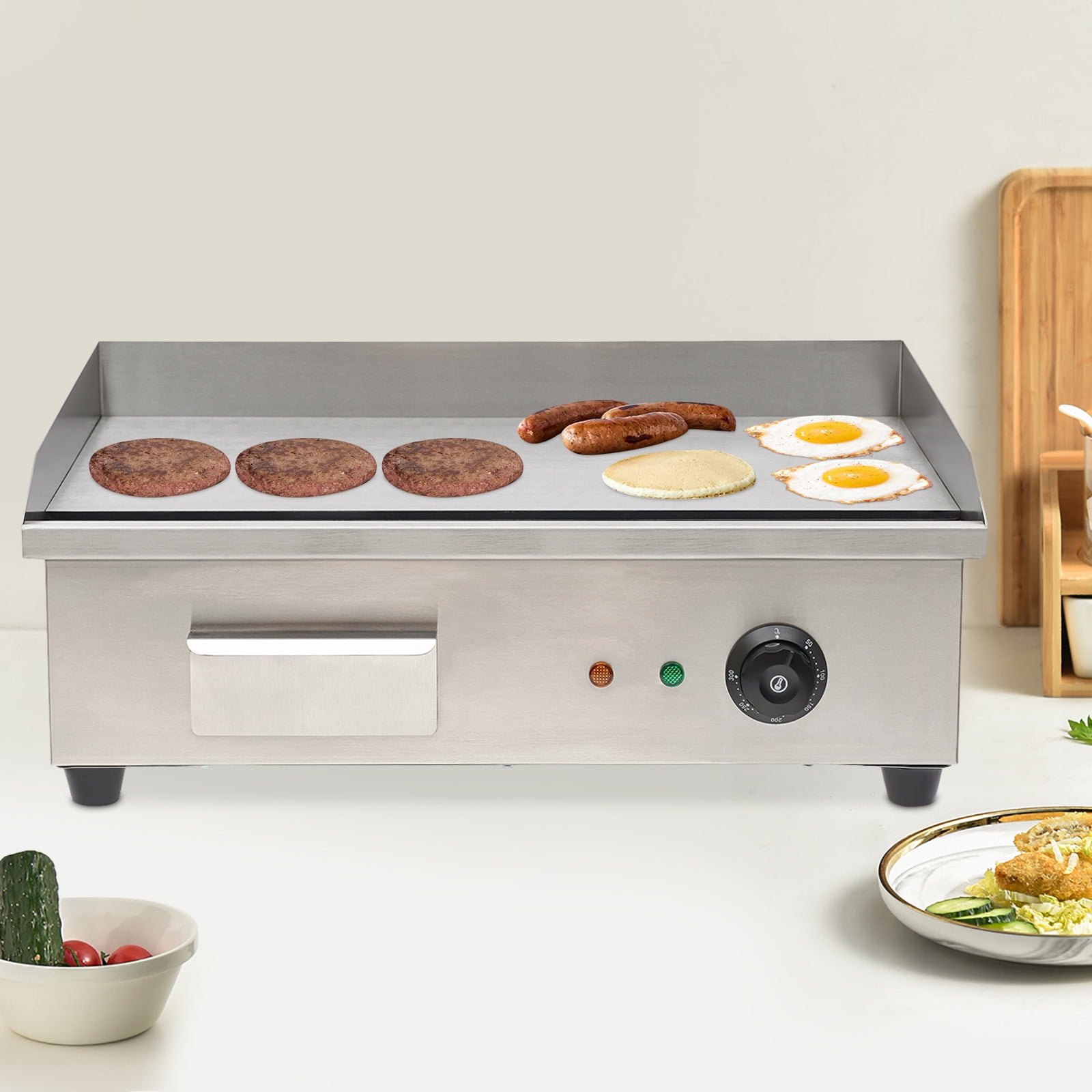 Commercial Electric Griddle Countertop Griddle 3000W Stainless