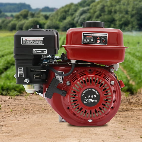 3000w GasPowered Engine, 7.5 Hp Motor 4 Stroke Gas Powered Portable Engine