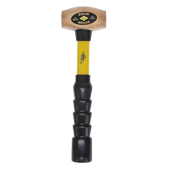 - 30015 BRS1.5 Classic Brass Hammer, SG Grip, 12" Long Handle