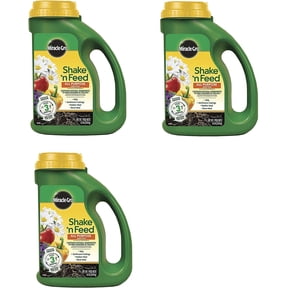 Miracle-Gro 3-pack 3001910 Shake N Feed All Purpose Continuous Release Plant Food, 4.5 lb, 3 Pack Outdoor & Indoor Plant Use, Easy Application