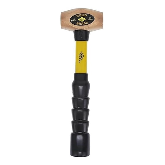 - 30025 BRS2.5 Classic Brass Hammer, SG Grip, 12" Long Handle