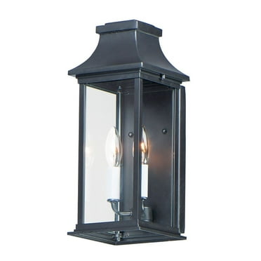 30025CLBK-Maxim Lighting-Vicksburg - 2 Light Outdoor Pocket Wall Sconce