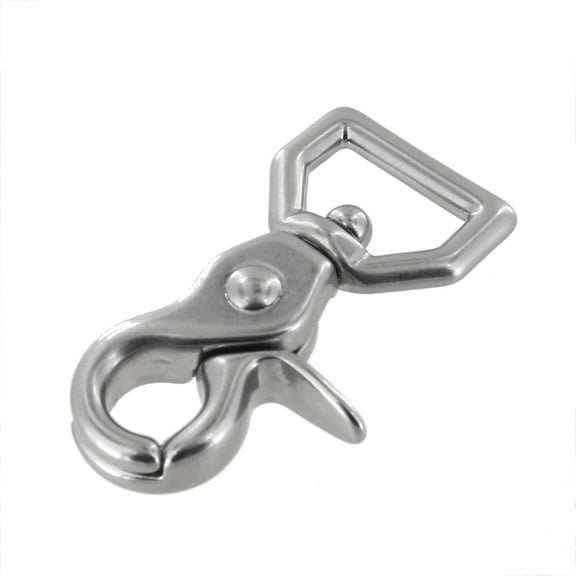 3002A Nickel Matte, Swivel Trigger Snap, Solid Brass-LL