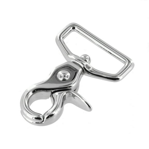 3002A Nickel Plate, Swivel Trigger Snap, Solid Brass-LL, 1-1/4"