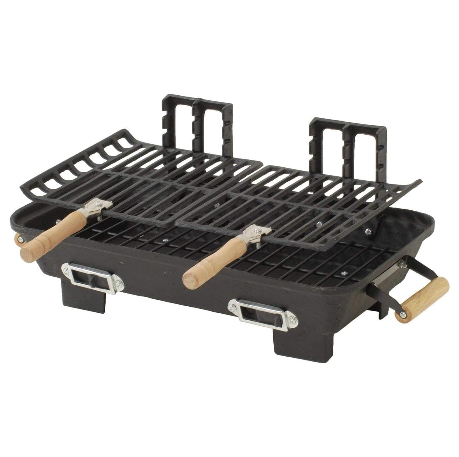 30052AMZ Kay Home Product's Cast Iron Hibachi Charcoal Grill, 10 by 18-Inch (Limited Edition)