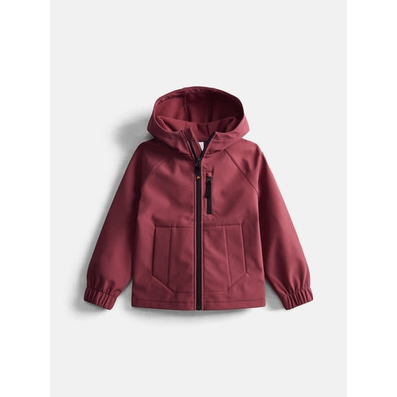 Ozark Trail Boys Softshell Jacket with Long Sleeves, Sizes 4-18 & Plus