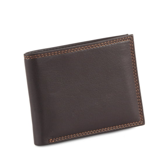 300720-BR Slim Bifold Leather Wallet in Brown | Style n Craft
