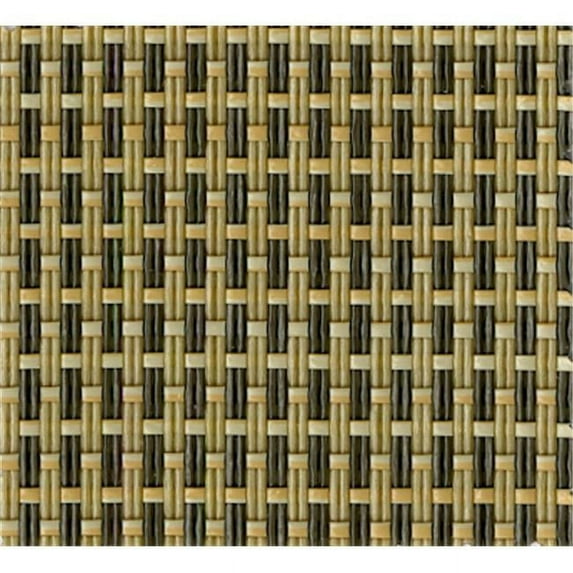3007506 Woven Vinyl Coated Polyester Mesh Fabric, Straw Mat Cognac