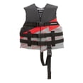 thumbnail image 1 of 3008402ABR Bolt 4-Buckle Life Child Vest, Black, Grey & Orange, 1 of 1