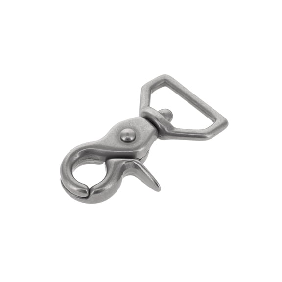 3008A Nickel Matte, Mini Swivel Trigger Snap, Solid Brass-LL
