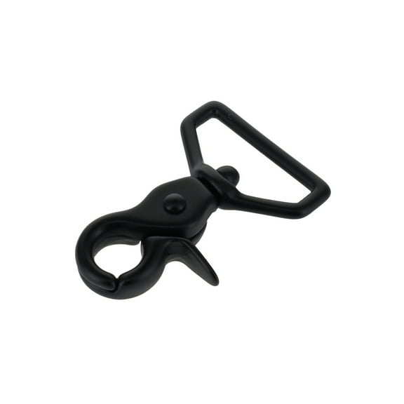 3008A PVD Black Matte, Mini Swivel Trigger Snap, Solid Brass-LL, 1"