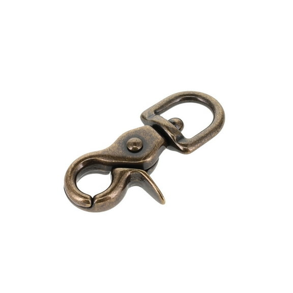 3008A 7/16" Antique Brass, Mini Swivel Trigger Snap, Solid Brass-LL