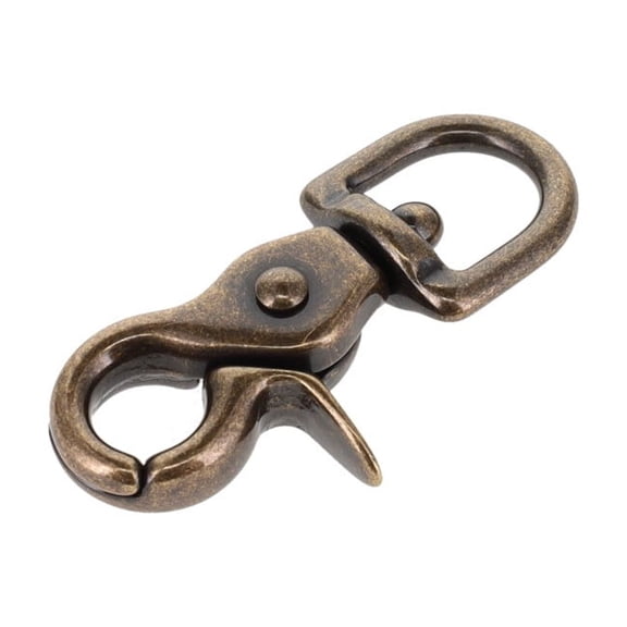 3008A 7/16" Antique Brass, Mini Swivel Trigger Snap, Solid Brass-LL
