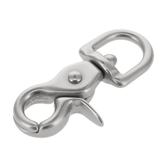 3008A 7/16" Nickel Matte, Mini Swivel Trigger Snap, Solid Brass-LL