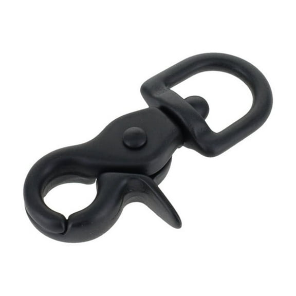 3008A 7/16" PVD Black Matte, Mini Swivel Trigger Snap, Solid Brass-LL