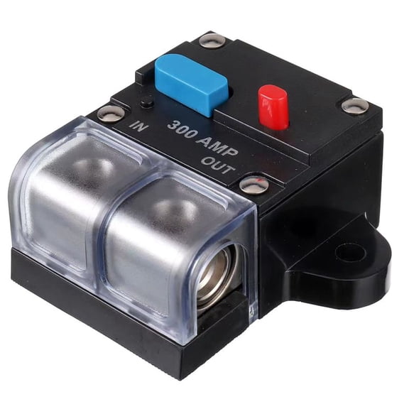 300A Circuit Breaker Resettable 300 Amp Manual Reset Button for Car Audio