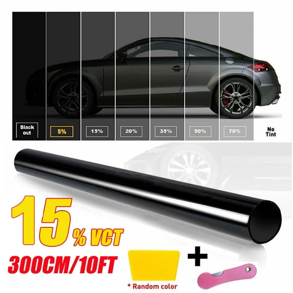 300CM 15% VLT Uncut Roll Window Tint Film 20" x 10ft Feet Car Home Office Glass