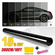 300CM 15% VLT Uncut Roll Window Tint Film 20" x 10ft Feet Car Home Office Glass