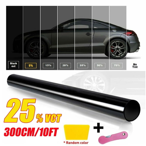 Window Tint Measurements 25% Window Tint in Car Window Tint - Walmart.com