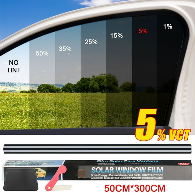 300CM 5 VLT Uncut Roll Window Tint Film 20" x 10ft Feet Car Home