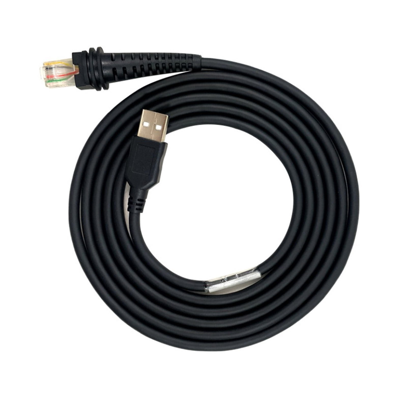 300CM RJ45 To USB 2.0 Barcode Scanner Cable PVC Construction Extension ...