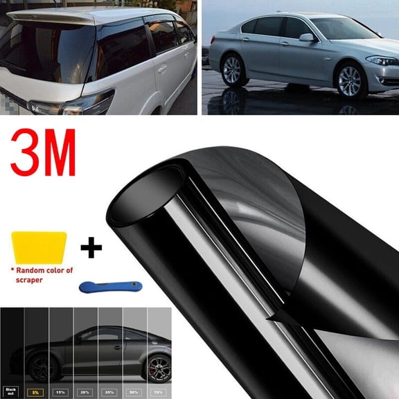 300CM Uncut Roll Window Tint Film 5% VLT 20" x 10ft Feet Car Home Office Glass