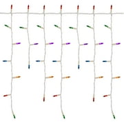 Indoor/Outdoor 300-Count Incandescent Christmas Icicle Lights, Multicolor, 18', by Holiday Time
