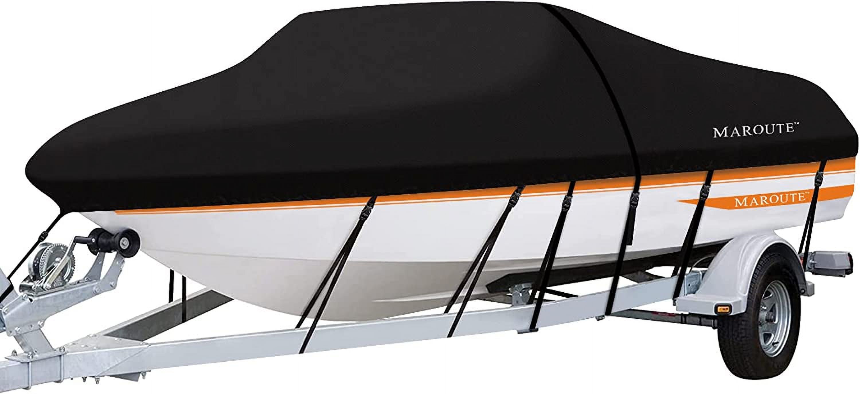 T-Top Boat Cover 17-19ft | Heavy Duty 600D Oxford, Waterproof & UV Resistant, Pacific Blue