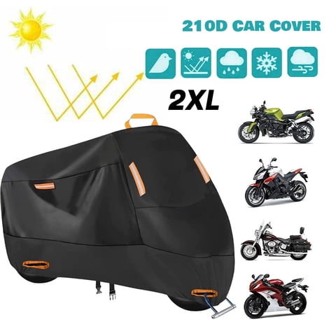 Motorcycle Cover, Kepeak Heavy Duty Scooter Cover Waterproof Motorcycle Cover All Weather Outdoor Protection,Oxford , with Lock-Holes,Fit for Length 96" Motors