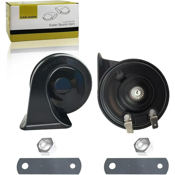 300DB Super Loud Car Horn, 12V 4A Waterproof Air Horn Replacement Kit, Electric Snail Horn for Cars, Motorcycles, Trucks, Bicycles, Marine Cars, Universal Automotive Accessories