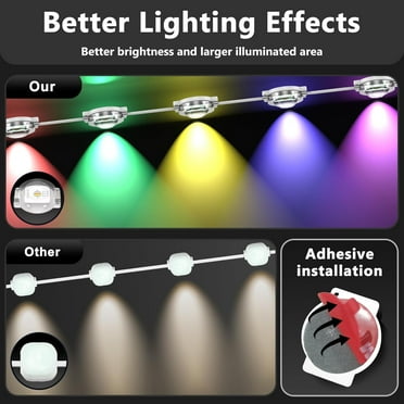 Aiicrgb 300FT Permanent Outdoor Lights, RGB LED Eaves Lights With IP67 Waterproof, Smart App Remote Control, Music Sync, For Christmas, Party, All Holiday Decorations