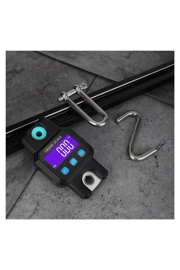 300KG/ 600LB Portable Heavy Duty Crane Scale Digital Electronic Hanging Weigher Rechargeable Industrial Hook Scales Unit - High Precision