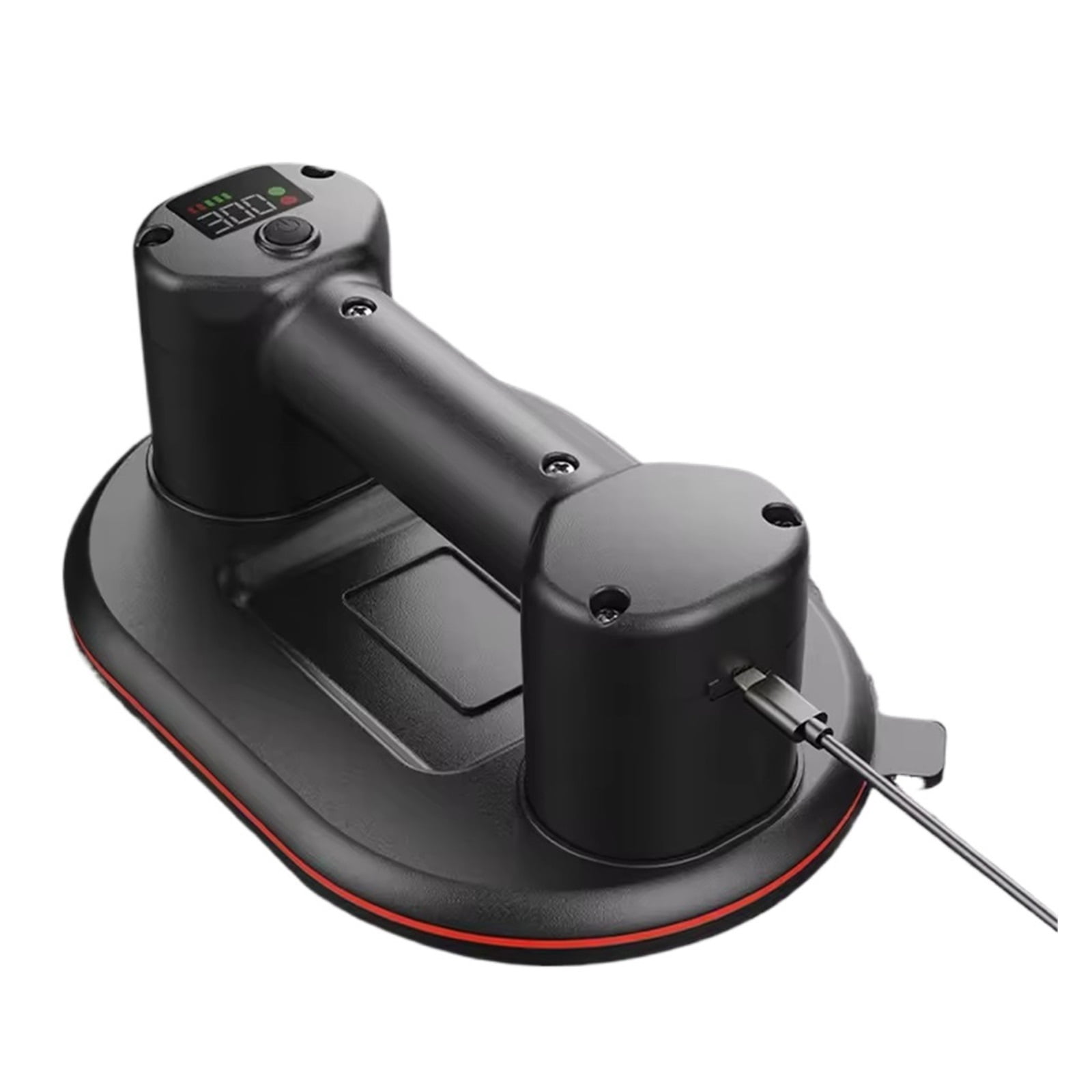 10 Inch Electric Suction Cup – 660 Lbs Capacity, Dual-Motor Heavy Duty Lifter With LCD Screen & Auto Boost For Glass, Tile, Granite & Metal