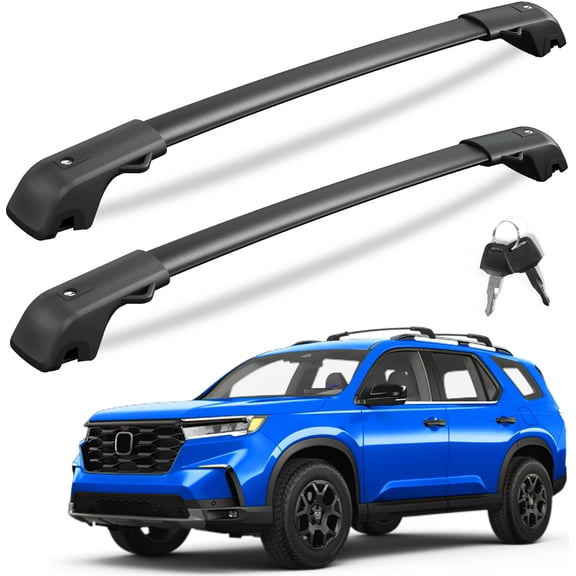 300LBS Lockable Roof Rack Cross Bars Compatible with Toyota 4Runner 2025 2026 with Raised Side Rails, Aluminum Roof Rails Crossbars Rooftop Cargo Basket Carrier Bag Luggage SUV Accessories