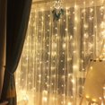 thumbnail image 1 of 300LED 3x3Meter Curtain Strings Light USB Solid On Lamp Holiday Party Decoration, 1 of 8