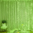 thumbnail image 1 of 300LED Green Fairy Curtain Lights with Remote 8 Modes Timer for Bedroom, 9.8x9.8 Ft USB Plug in Christmas Fairy String Hanging Lights for Fall, Halloween, Weddings, Party, Wall, Decorations, 1 of 3