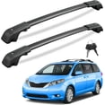 300Lbs Lockable Roof Rack Cross Bars Compatible with Toyota Sienna 2011 ...