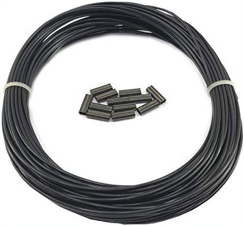 300Lbs Monofilament Kit (66Ft) Plus 12 Double Copper Sleeves For